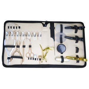Kit de Herramientas Profesionales para Extensiones de Cabello Pre-Adheridas DIY, Tipo Curvo, con Gancho, Aguja, Alicates y Lazos - Product Image 3