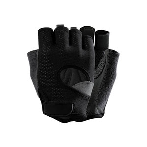 <b>Half</b> Finger Gym Gloves Pink Black PU Leather Mesh Breathable Non <b>Slip</b> Adjustable Wrist Strap for Fitness Weight Lifting Training - Product Image 4