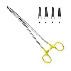Bozeman Manual Dental Needle Holder Surgical Instrument 4 Jaw Positions Ergonomic Grip CE Certified Class I - Product Image 1
