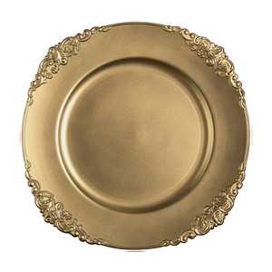 Assiette de présentation dorée de luxe – Base décorative haut de gamme pour événements - Product Image 5