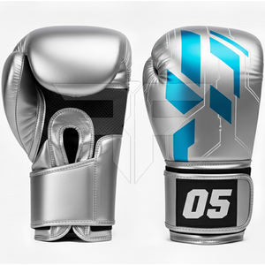 Guantes de Boxeo de Cuero de Buena Calidad con Logotipo Personalizado, Absorción de Humedad, Cierre de Gancho y Bucle para Competencia de Boxeo, Talla Grande, Transpirables - Product Image 4