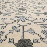 Knoten-Teppich Lebendiger Handgewebter Türkischer Wolle/Seide Teppich Moderne Geometrische Tiermuster Flachflorig Umweltfreundlich Rutschfest Haustierfreundlich