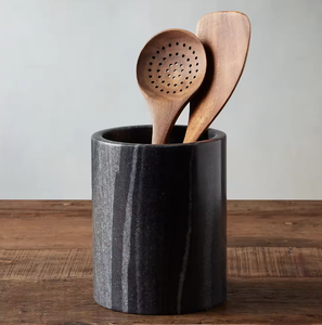 Portacubiertos de mármol más vendido con base pesada que garantiza estabilidad y almacenamiento organizado para utensilios de cocina diarios en el hogar. - Product Image 5