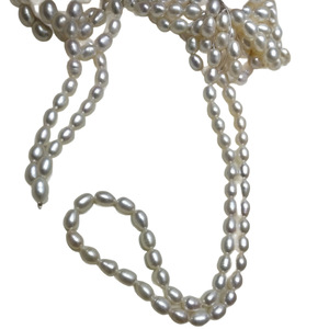 Perlas de Agua Dulce, Gruesas, en Forma de Gota de Agua, 6 mm, Lisas, Tipo Arroz, Collares Semiterminados, Perlas Sueltas al por Mayor - Product Image 5