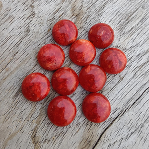 Cabujón de Unakita Roja Natural, Redonda, Grado AAA, Piedra Preciosa Certificada por Terceros para Joyería, Disponible en Todos los Tamaños - Product Image 6