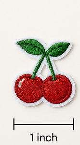 Mini Parches Termoadhesivos Bordados de Cereza, 10 Colores, 10 Unidades de Cada Color – Lindos Apliques DIY de Frutas para Ropa, Camisetas, Vestidos - Product Image 2