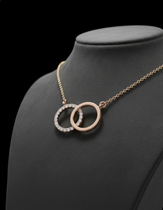 Premium Forever Symbol Diamond <b>Gold</b> Necklace for Women Luxury Engagement Bridal Gift & Anniversary Fashion Pendant Necklace - Product Image 2