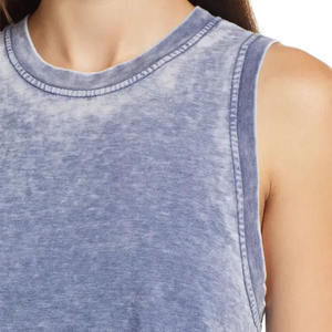 Camiseta sin mangas 100% algodón altamente recomendada para el gimnasio. Camiseta sin mangas de alta calidad para mujer. Camiseta sin mangas para correr. Camisetas sin mangas para mujer. - Product Image 3
