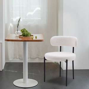 Hot-Sale Restaurant Room Kitchen Fabric Cover Foam Seat Dining Room Chair Black <b>Painting</b> Metal <b>Frame</b> Upholstered Dining Chair - Product Image 1