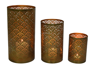 Flower Filigree Decorative Laser Metal <b>Tea</b> <b>Light</b> Votive Holder Manufacturer Decorative Design <b>Tea</b> <b>Light</b> Votive by Home Decor - Product Image 2