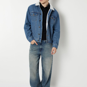 OEM Mens Denim Jean Jacket Casual Outwear Fall Jacket Denim Button up Coat Oversize Denim Jacket for Men acidwash fashion casual - Product Image 1