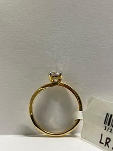 แหวนเพชรทรงกลม 0.52 กะรัต สี E สำหรับสุภาพสตรี ทองคำ 18K สีเหลือง เพชรเลี้ยงในห้องปฏิบัติการ รับรองโดย IGI ระดับ VS ของขวัญวันครบรอบสุดพิเศษ - Product Image 5