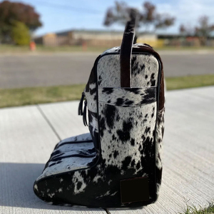 Bolsa de lona de cuero vacuno de material sólido en venta, la mejor bolsa de lona de cuero vacuno para viajes. - Product Image 3