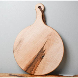 Tabla Redonda de Madera para Pizza con Asa, Ecológica, de Madera Maciza, para Servir, Tabla de Cortar para Cocina, para Uso Doméstico y en Restaurantes - Product Image 2