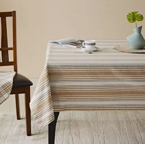 Cotton Fabric Stripe <b>Table</b> Cloth Dining <b>Table</b> <b>Cover</b> Striped <b>Table</b> Cloth Cotton Dining <b>Table</b> <b>Cover</b> Premium On Sale Price - Product Image 2