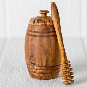Wooden Modern Handcrafted <b>Honey</b> Stirring Stick with Lid for Bottle and Box Use Eco-Friendly Made by Apex Align - Product Image 2