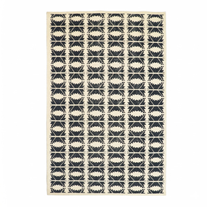 Alfombra DECORDEC de Lana Hecha a Mano, Ecológica, Antideslizante, de Pelo Medio, con Diseño Geométrico de Loto/Ampolla de Arena, para Hogar y Hotel - Product Image 1