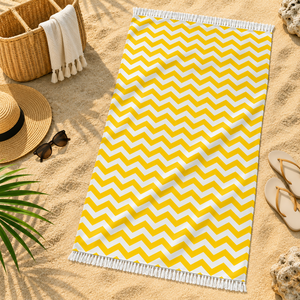 Colección Premium de Toallas de Playa Fouta Estampadas a Rayas, Ecológicas, Resistentes a la Arena, Personalizadas, Venta al Por Mayor en India - Product Image 5