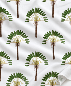 Palm Tree Printed Cotton cambric Fabric Soft Voile for Summer Dress <b>Shirt</b> Bag - Product Image 3
