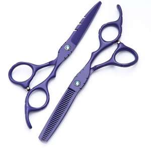 Juego de Tijeras de Peluquería Profesionales de Acero Inoxidable, Cuchillas Afiladas Personalizadas para Suministros de Salón de Belleza, Reutilizables - Product Image 1