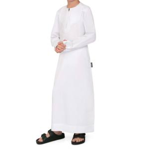Custom Modest Islamic <b>Men's</b> Abaya Thobe Plus Size Winter Muslim Arab <b>Robe</b> Long Sleeve High Street for Boys Cotton - Product Image 3