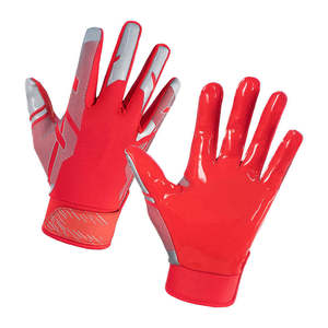 Gants de sport d'extérieur à doigts entiers WARPRO INDUSTRY, en PU, rouge, bleu, blanc, impression par sublimation, antidérapants, fermeture auto-agrippante, unisexe - Product Image 1
