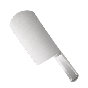 Couteau à viande robuste PK-DR, lame en acier inoxydable argenté, manche en métal argenté, couteau de boucher professionnel, outil de cuisine - Product Image 4