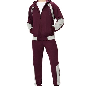 Chándal Deportivo de Alta Calidad para Hombre, Manga Larga, con Capucha y Cremallera, Logotipo Personalizado, Transpirable, 100% Algodón - Product Image 3