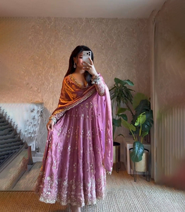 Elegante Jalaibya Musulmana de Oriente Medio, Kaftan con Diamantes, Kurta/Kurti de Moda para Mujer, Talla 2XL, para Fiesta, Acrílico, Verano, Tradicional - Product Image 1