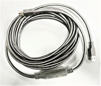 Cable USB 3.0 B Macho de 7.5M, UL20276, Carga Rápida de 3A, Niquelado, PVC, Cumple con RoHS, para Impresora, Escáner, Computadora, Datos