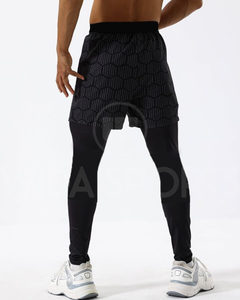 <b>Men</b> 2 in 1 Breathable Casual Gym <b>Shorts</b> with Leggings Elastic Waist Quick Dry Training Running Fitness <b>Shorts</b> Activewear - Product Image 3