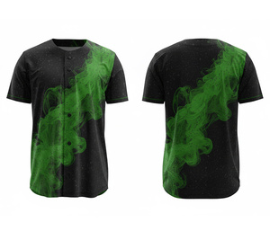 Camiseta de Béisbol Personalizada, Tejido de Malla Transpirable, Uniforme de Equipo con Logotipo y Números Personalizados |   Base de Poliéster Transpirable - Product Image 3