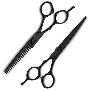 Ciseaux de coiffure professionnels en acier inoxydable de 5,5 pouces pour coupe et effilage, faible MOQ, pour salon - Product Image 6