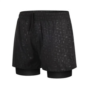 Swimming Pants <b>Men</b> Swimming Pants With Double Layer <b>Men's</b> Quick Dry Double Layer Swim Shorts With Elastic Waist Slim for Water - Product Image 1