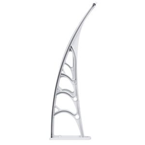 Copertura Antipioggia per Porte e Finestre 100x80cm, Pannello Marrone e Supporto Bianco, Uso Domestico - Product Image 6