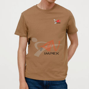 Men's T-Shirts 100% Cotton Grey Short Sleeve Custom <b>Logo</b> Front Design O-Neck Summer <b>No</b> reviews yet - Product Image 3