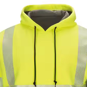 Sudadera con Capucha de Seguridad Reflectante de Alta Visibilidad, Chaqueta de Trabajo Industrial con Diseño de Múltiples Bolsillos para Hombre - Product Image 4