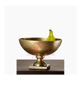 Frutero Dorado con Pedestal, Última Tendencia en Decoración del Hogar, Florero con Base para la Venta/Última Tendencia en Cuencos con Base - Product Image 1