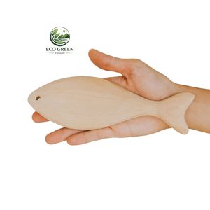 Decoración de Peces de Madera de 15 cm, Manualidades DIY, Adorno de Peces de Madera de Fresno Natural, Estilo Japonés, Hecho a Mano, Pintado, Decoración para el Hogar, Regalo - Product Image 1