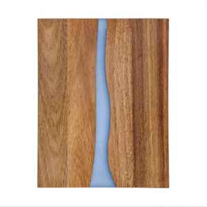 Planche à découper rectangulaire en résine et bois, design de qualité supérieure, écologique, polie à la main, multifonctionnelle, créative, personnalisable. - Product Image 1