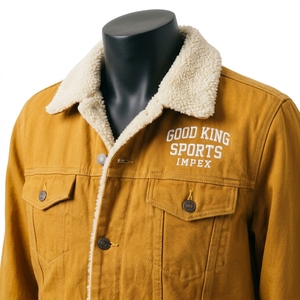 <b>Men's</b> Winter <b>Sherpa</b> Lined Denim <b>Jacket</b> Warm <b>Fleece</b> Casual Outerwear Slim Fit Fur Collar Denim <b>Jacket</b> - Product Image 6