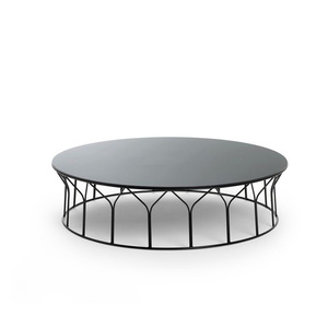 High-End Minimalist Metal <b>Coffee</b> <b>Table</b> with Sleek Open Frame Structure and Scratch Resistant Matte Powder Coated Surface - Product Image 3