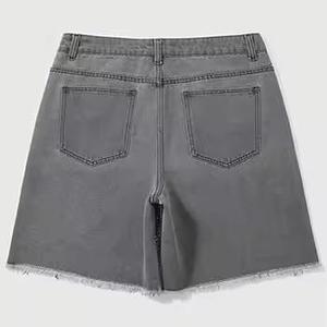Unisex High Quality Acidwash Denim Shorts Allover Rhinestones Custom Made Jean Shorts for <b>Men</b> Summer Diamond Jorts - Product Image 5
