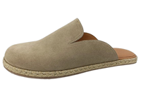 Espadrilles Homme en Faux Daim à Enfiler, Respirantes, Légères, Semelle Intermédiaire en EVA, Semelle Extérieure en Caoutchouc, Couleur Unie, Logo Brodé