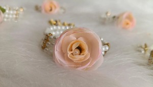 Artificial Peony Flower Pearl Bracelet - Product Image 2