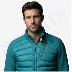 Chaqueta acolchada de invierno para hombre con patrones personalizados Diseño de burbuja informal con decoración personalizada Servicio de OEM Moda para hombre - Product Image 2