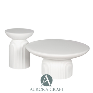 Vietnam Factory Eco-Friendly Designer Coffee <b>Table</b> Set Concrete Coffee <b>Table</b> For Commercial Projects - Product Image 3