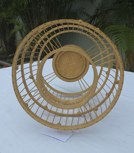 Pantalla de Lámpara Redonda de Bambú Tejido Ecológica - Decoración Sostenible para Hogares, Restaurantes, Hoteles y Resorts - Product Image 1