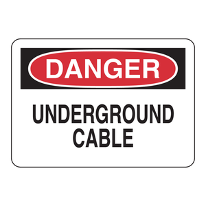 Panneau de signalisation de danger de câbles souterrains, haute visibilité, résistant aux intempéries, en PVC, pour extérieur - Product Image 3