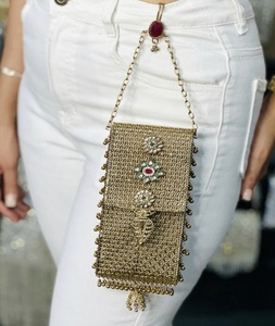 Sac à main de soirée pour femme, style indien, avec mosaïque Kundan - Product Image 5